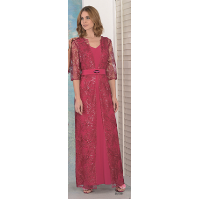 Vestido y Abrigo Carfi...